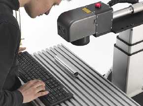 Anwendungsbeispiel des Beschriftungslasers ML