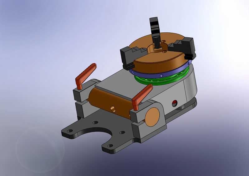 3D Ansicht der Drehvorrichtung